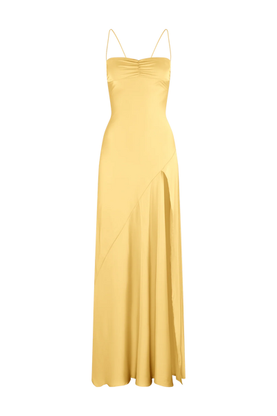 Gaia Gown - Gold sun FOR SALE - Runway Rentals