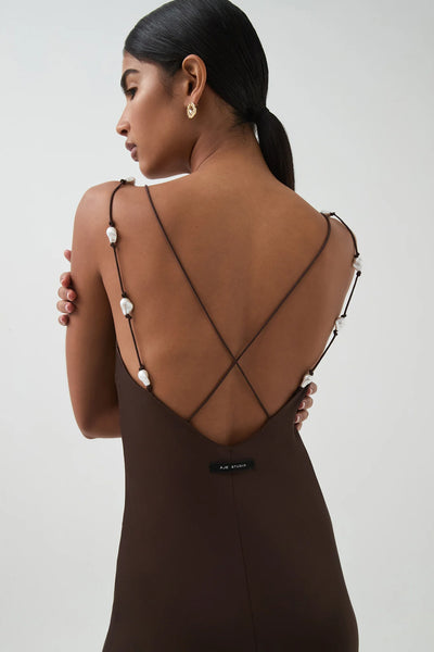 Agate Crossback Maxi Dress