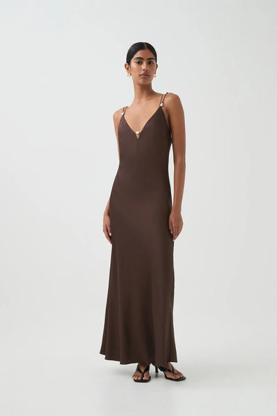 Agate Crossback Maxi Dress