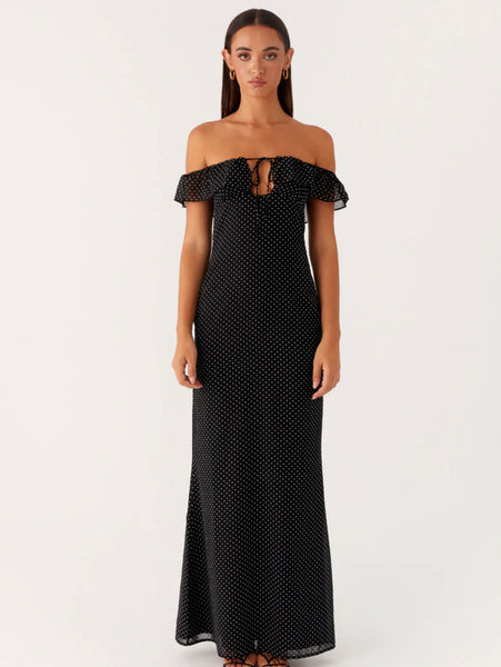 Scarlett Cherry Maxi  Polka Dot