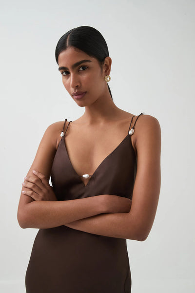 Agate Crossback Maxi Dress