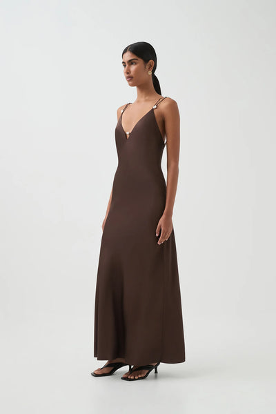 Agate Crossback Maxi Dress
