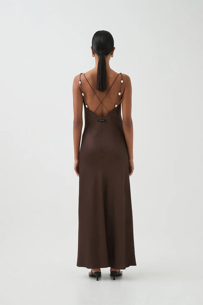 Agate Crossback Maxi Dress