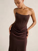 Isra Drape Strapless Maxi - Runway Rentals