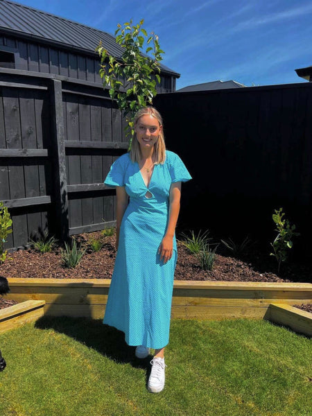 Clover Midi - Blue